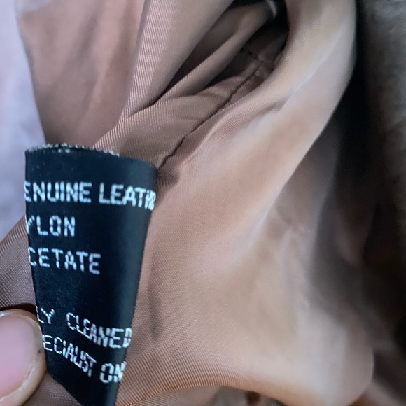 Vintage 80s womens brown soft suede leather cropped biker jacket - Picture 4 of 7